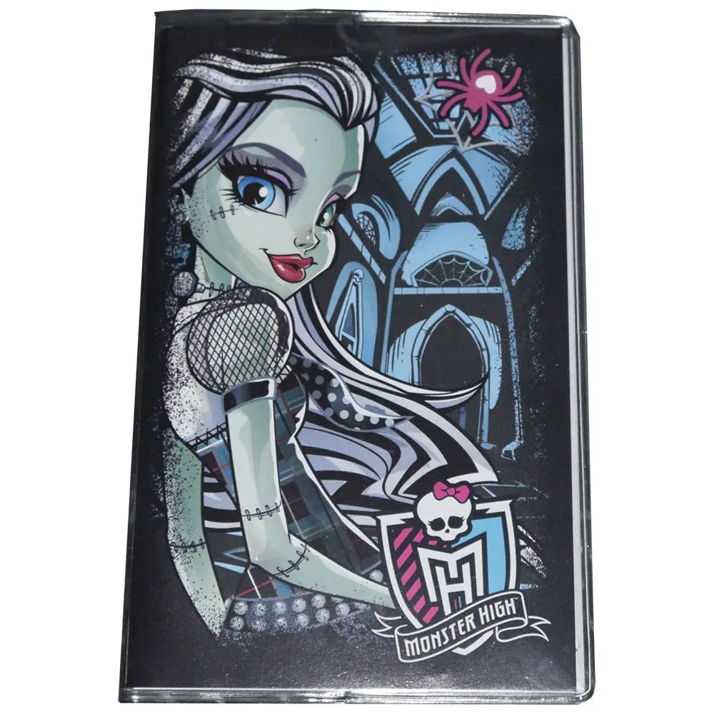 Блокнот для записей Monster High 48 листов линия в прозрачной обложке - Цвет: Черный