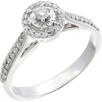 

Sargon jewelry ring with 35 white gold diamonds