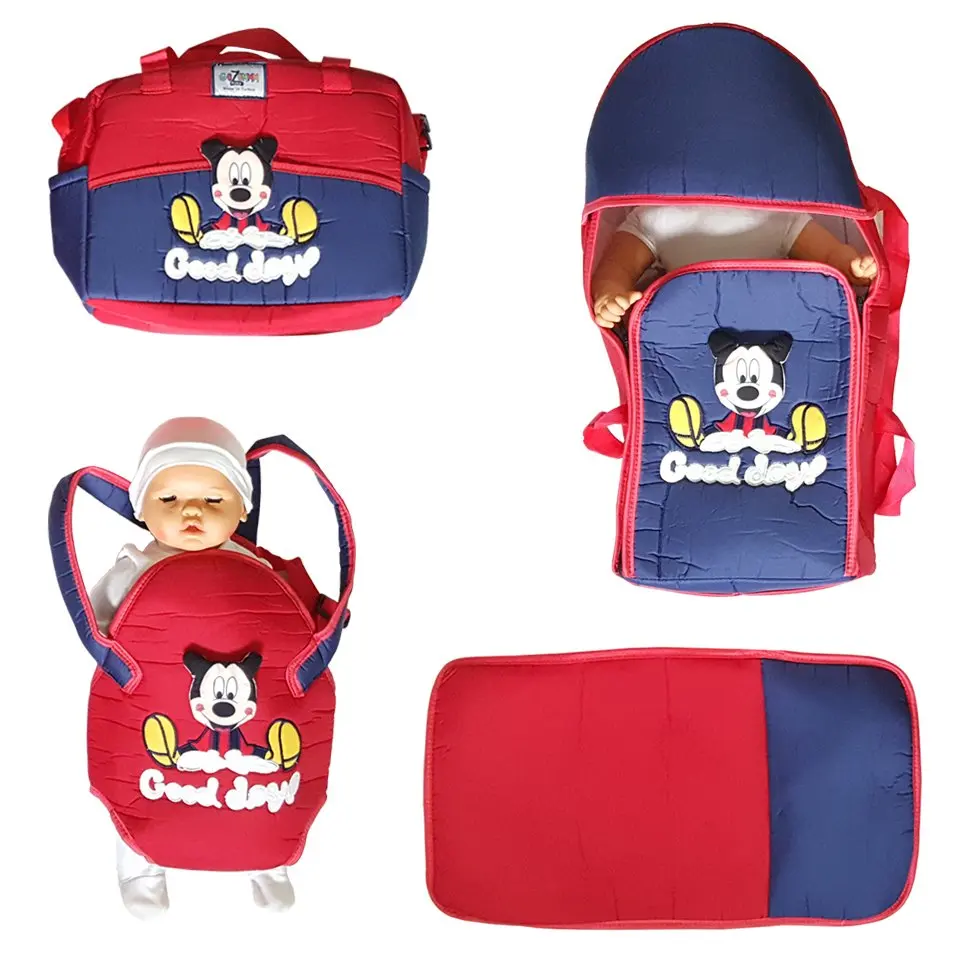 

Mickey Mouse 4 PCs Full Baby Carry Set Red-Laci