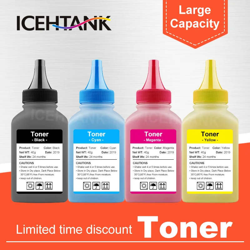 4х цветной тонер-порошок ICEHTANK для HP 201a CF400a-CF403a Laserjet MFP M277dw M277 M277n Pro M252dw M252 M252n