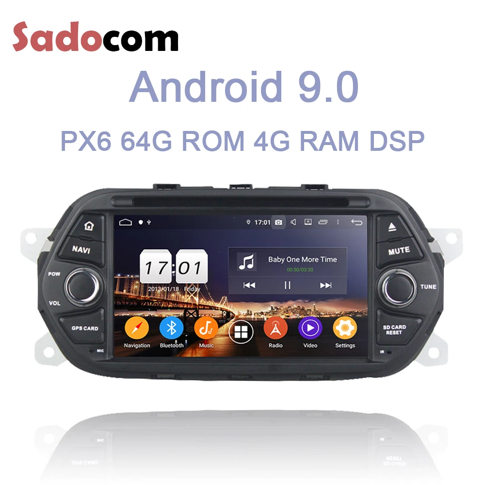 PX5 ips 1 din Android 9,0 автомобильный dvd-плеер 8 ядерный 4G+ 64GB gps ГЛОНАСС карта Авторадио Bluetooth 4,2 для Fiat EGEA