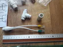 Divisor POE 2 en 1, conector de cableado de red, cabezal de conector RJ45 de tres vías para instalación de cámara de seguridad