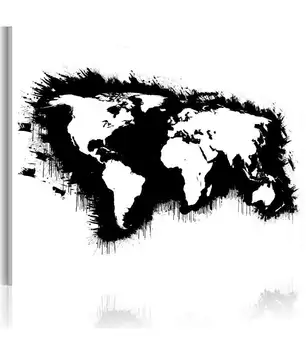 

Picture-monochrome world map