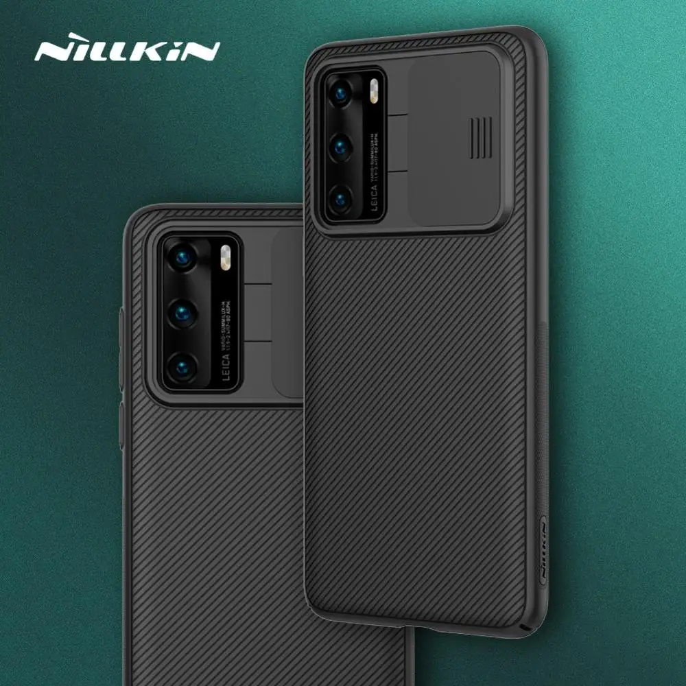 Nillkin for Huawei P40 Pro Case Camshield Back Cover Slide Camera  Protection PC Slim Phone Case for Huawei P40/P40 Pro Lens Case - AliExpress