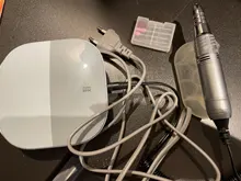 Máquina pulidora eléctrica para uñas, herramienta de manicura con pantalla LED, 35000 RPM, novedad