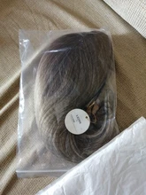 Peluca de cabello sintético con flequillo para mujer, longitud media, color marrón a rubio, resistente al calor, para Cosplay