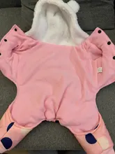 Dog Overalls Clothing Puppy Winter Coat Hoodie Pet-Dog Cotton Thicken Dot for Small Big-Polka-Dot