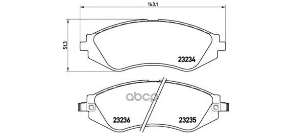 Колодки Тормозные Передние Brembo P15002 Brembo арт. P15002