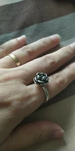 Anillo de plata de primera ley con forma de rosa para mujer, sortija, plata esterlina 925, estilo retro, defensa personal, japonés, coreano