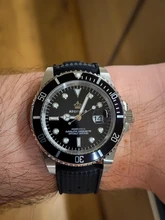 REGINALD-reloj con bisel giratorio para hombre, Miyota Movt 2115, japonés, relojes de cuarzo de acero inoxidable, masculino