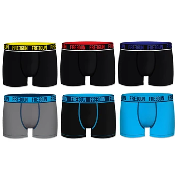 

FREEGUN Boxers type boxer pack 6/12 units in various Colour plain basic