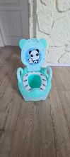 Orinal bebé para niños Baño de niños bebé orinal asiento de entrenamiento chicas inodoro portátil cuña cómodo respaldo de dibujos animados ollas