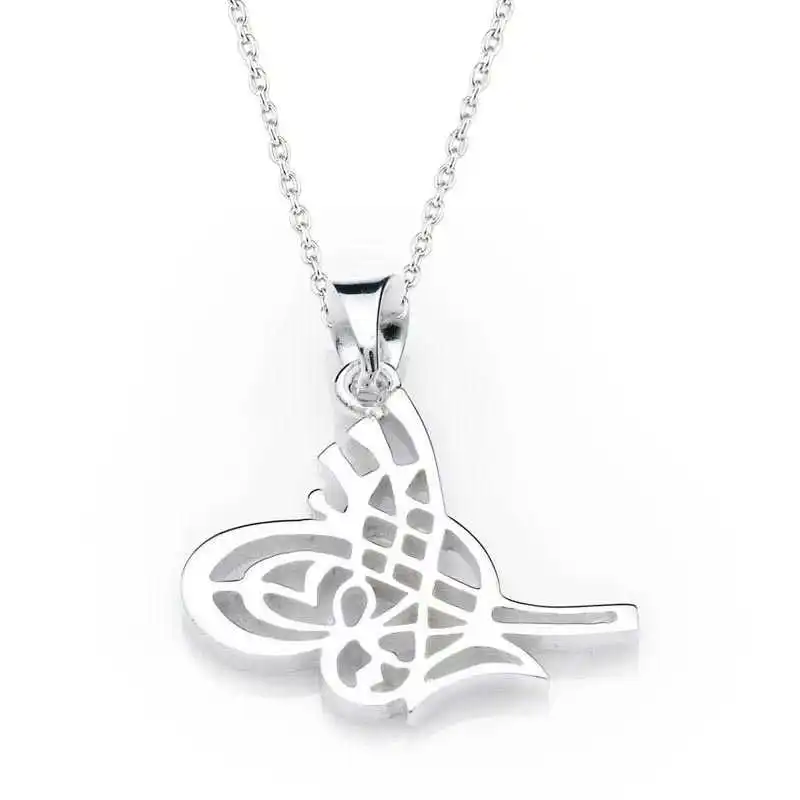 KUTAYDAN 925 Sterling Silver Tuğralı Lady Necklace