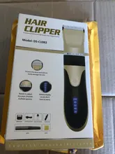 Cortadora de pelo profesional recargable para hombres, máquina eléctrica para cortar Cabello, con cuchilla de cerámica de titanio, de bajo ruido, para barbero