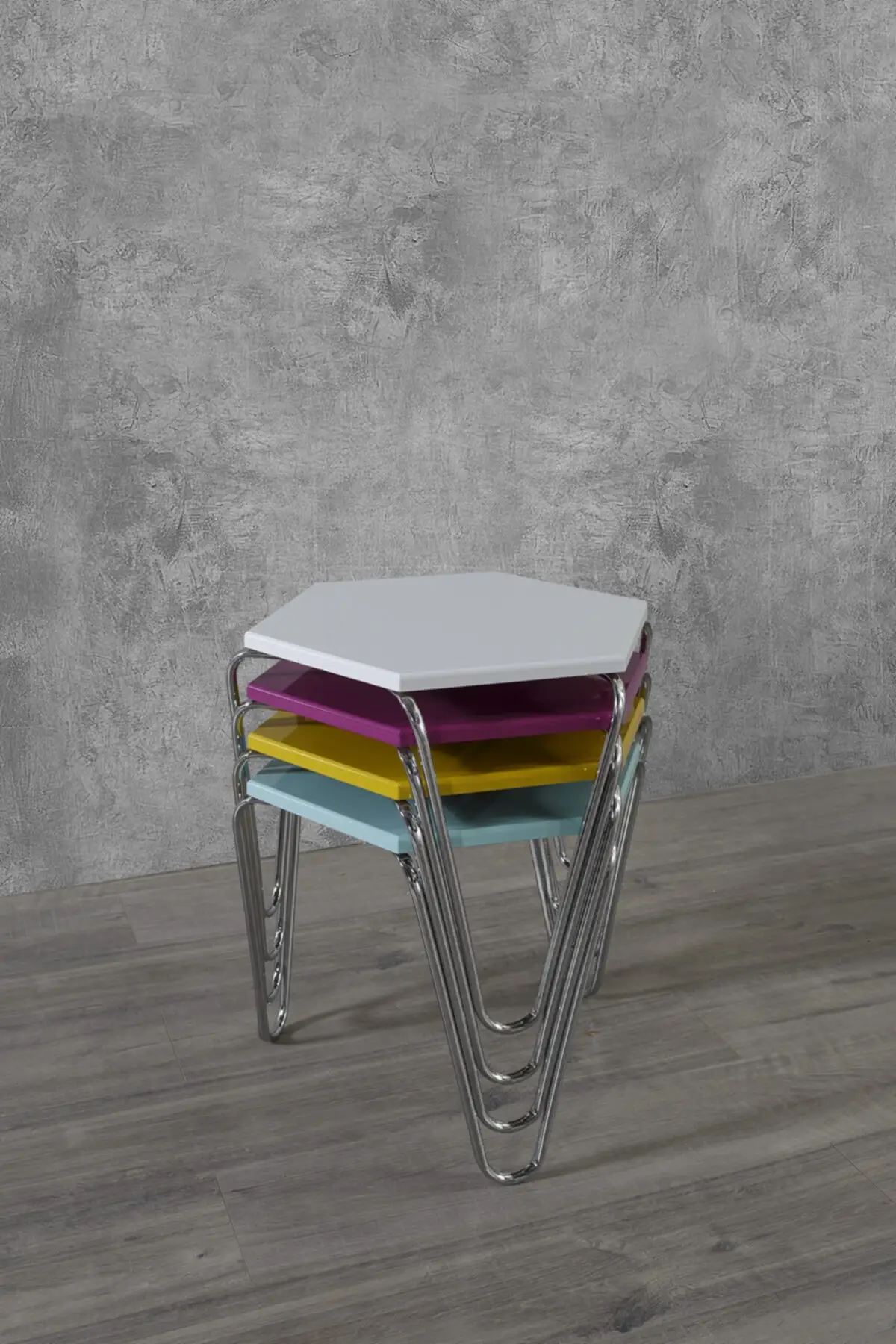 

Veys Coffee Table 4 Pyramid Nesting Table