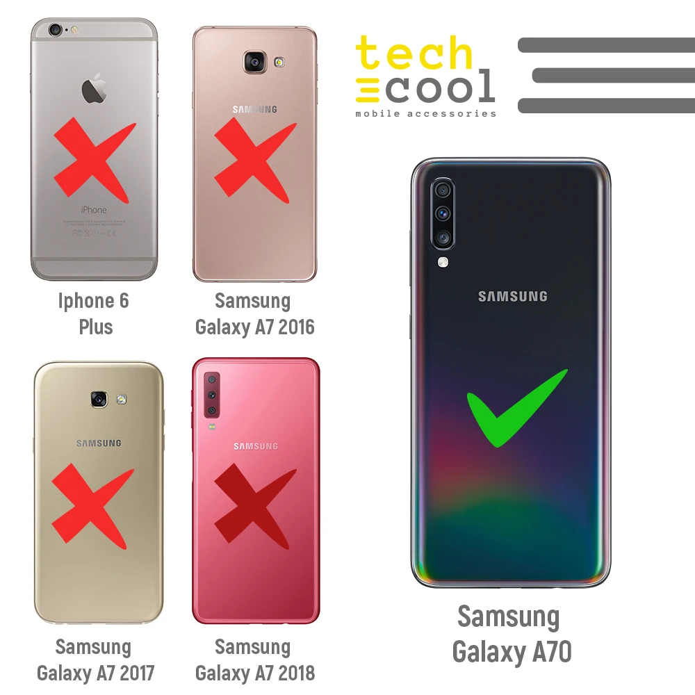 FunnyTech®Силиконовый чехол для Samsung Galaxy A70 l The beatles Abbey road черный фон|Бамперы| |