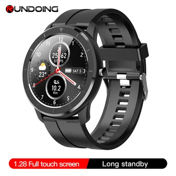 

RUNDOING T6 Full touch round screen smart watch for men IP68 Waterproof Blood pressure oxygen smartwatch for women