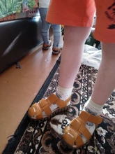 MHYONS 2020 zapatos de verano para bebés sandalias de playa para niños de cuero suave inferior antideslizante zapatos de seguridad de Punta cerrada zapatos para niños