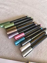 Rotuladores metalizados para escritura, bolígrafos artísticos de tinta permanente, apto en papel, piedra, vidrio, pared, 10 unidades/lote