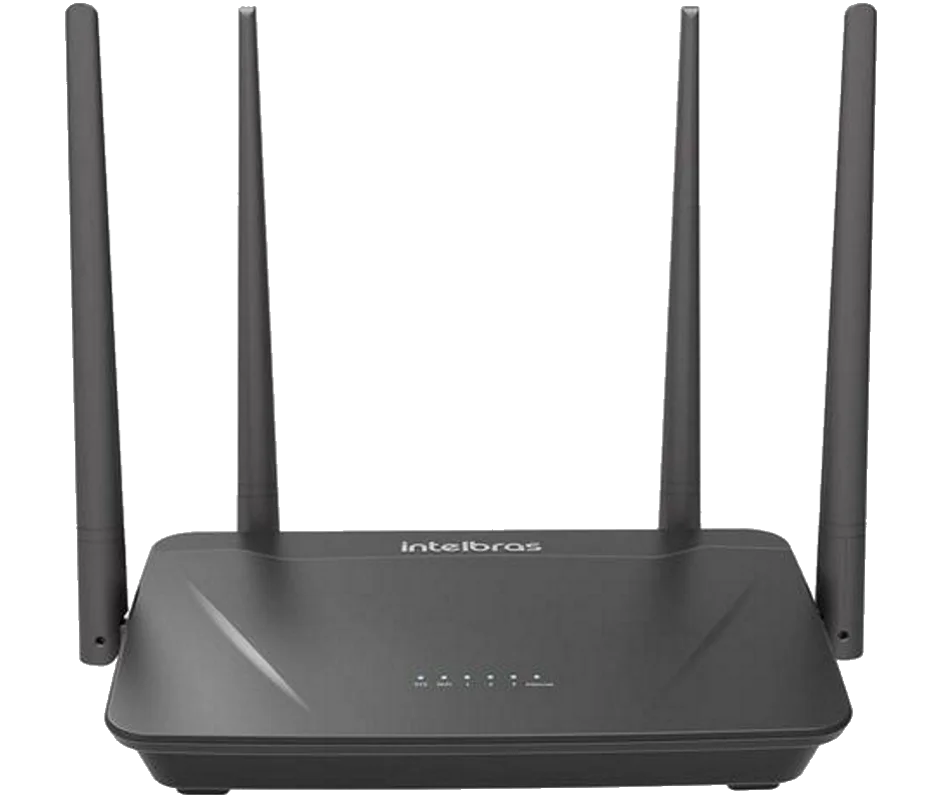 Intelbras ACtion RF Router 1200 1200Mbps - 4 Wi-Fi Antennas 5 4 Ports ...