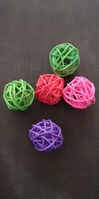 Rattan-Balls Cage-Accessories Parrot Toys Chew-Toys Bird Budgie Parakeet Interactive