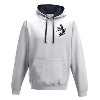 

Hood Sweatshirt Bico Tattoo Tattoo Ink Old School Snake Tribal Logo Heart S white-navy