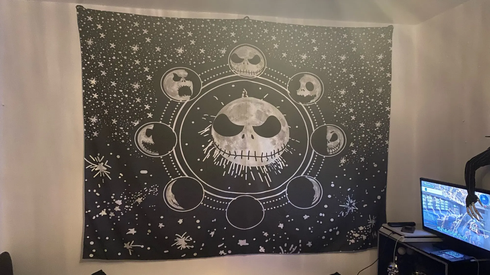 Nightmare Starry Night Sky Gift for Movie Lover Skin-friendly Tapestry 150*130cm 