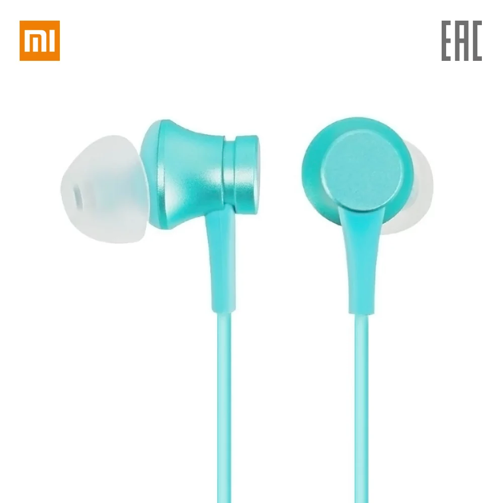 Наушники Xiaomi Mi In-Ear Headphones Basic( HSEJ03JY), гарантия РФ, быстрая - Цвет: Мятный