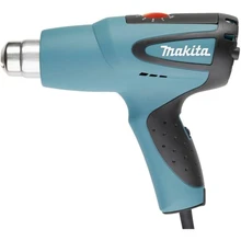 Фен технический Makita HG551VK(Мощность 1800 Вт, 2 скорости, нагрев до 550 °C, 3 насадки, кейс