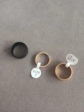 Vnox-anillos de boda clásicos para mujeres y hombres, anillos de acero inoxidable de tono dorado de 6mm, bandas simples, regalo de aniversario