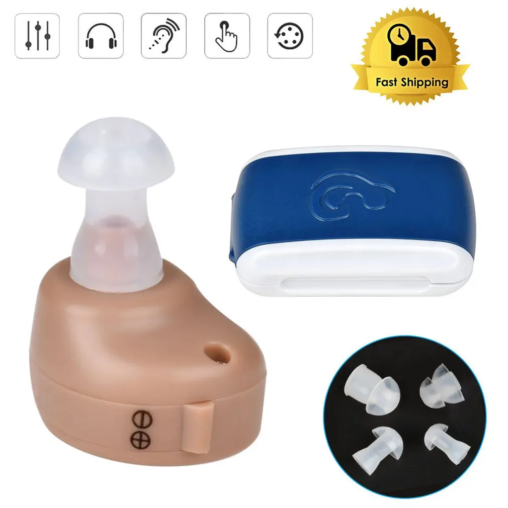K80 Hearing Aids Sound Amplifier Noise Reduction Frequency Adjustment Ear Hearing Aid For The Elderly For Deafness