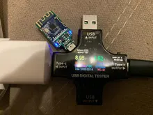 Probador de Color TFT USB Bluetooth tipo-c PD, voltímetro Digital, medidor de corriente de voltaje, amperímetro, detector, cargador tipo batería externa, indicador