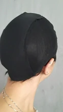 Alileader-Gorras ajustables para peluca pequeña/grande/Extra Base grande, herramientas de peluca tejida negra, gorros de encaje, gorro tejido