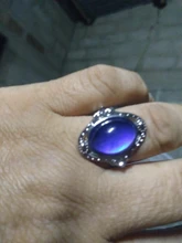 Vintage Color Retro cambio anillo Oval emoción sentimiento cambiante anillo de Control de temperatura de Color anillos para las mujeres