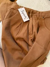 Mom Jeans Trousers Harem Pants Boyfriend Brown Streetwear Pink Vintage Green High-Waist