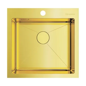 

Kitchen sink omoikiri akisame 51-lg stainless steel/light gold