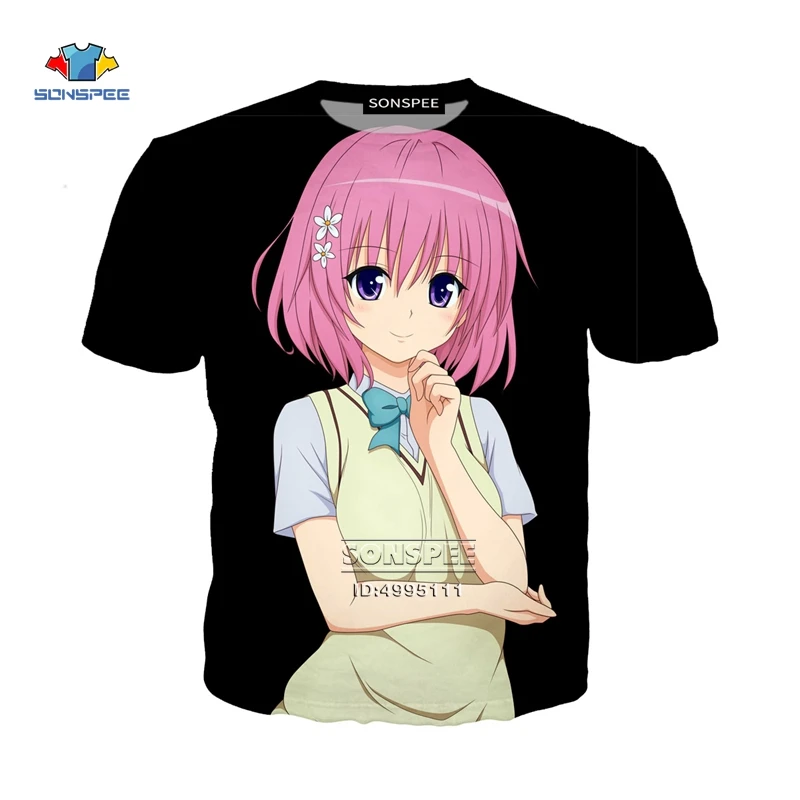 15 YOJULY/Повседневная футболка унисекс с 3D принтом «Otaku», «Toraburu To Love Ru», «Kawaii Girl Momo», «Harajuku», летняя футболка, молодежные топы, A856 - Цвет: 15
