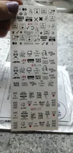 Nail-Water-Decals Tattoo-Slider Letter Inscriptions Russian Black Girl Sexy White 
