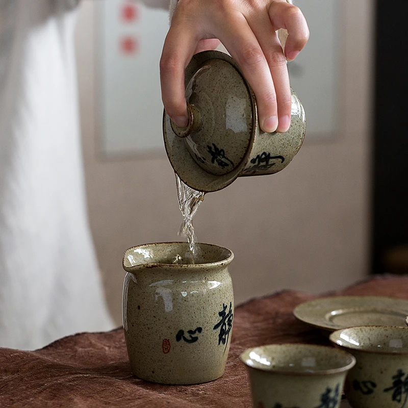 1 шт. WIZAMONY маленький синий и белый Gaiwan древней китайской глазурь Цзиндэчжэнь Чай набор чайная чашка для различных Чай фарфор