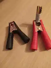 2Pcs Red+Black Car Alligator Clips Battery Clamps Crocodile Clip 100A Aligator Clips