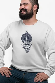 

Angemiel Wear Yoga Arriving Girl Motifs White Men 'S Sweatshirt