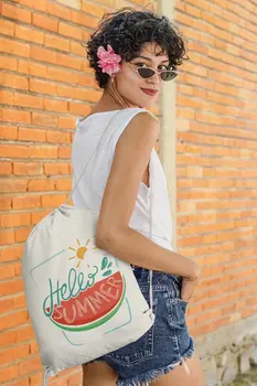 

Angemiel Bag Hello Summer Watermelon And Sun Cloth Backpack