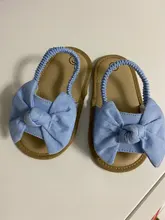 Sandalias para bebé con nudo de lazo para niñas, zapatos de princesa infantiles antideslizantes de suela blanda para primeros pasos, verano, 2020