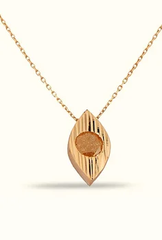 

Colorful multi-Stone Gold Necklace 02-350-K1288F