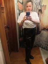 Pants Trousers Women Drawstring Female High-Waist WOTWOY Spliced Loose Autumn Straight