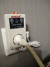 Toma de corriente con enchufe relé para el hogar, interruptor con control remoto de potencia inteligente GSM, SMS de 16A, con sensor de temperatura