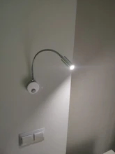 Reading-Lamp Book-Lamp Wall-Light Bedside Eu-Us-Plug LED Silver Black White New-Design