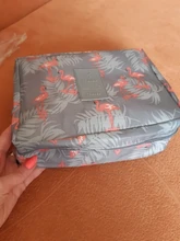 FUDEAM-bolsa de viaje multifunción de poliéster para mujer, organizador de artículos de tocador, bolsa de cosméticos portátil, estuche de maquillaje