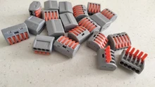 Miniconectores de Cable rápido, Conector de cableado de empalme de resorte compacto Universal, PCT-2123458 de bloque de Terminal de empuje