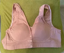 Sujetador de lactancia de algodón para mujeres, transpirable, de verano, de maternidad, de talla grande, fácil de alimentar, sin aros